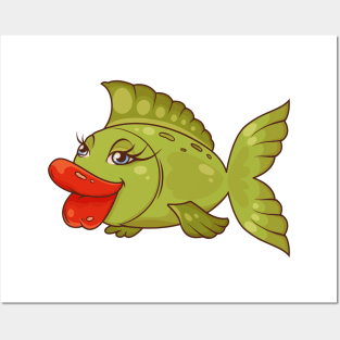 Big Lips Fish Posters and Art